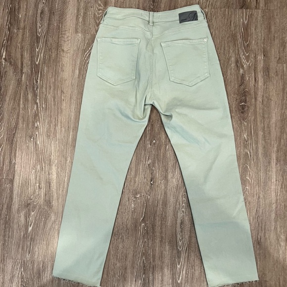 Mavi jeans, green, size 28, raw edge hem - Picture 3 of 6